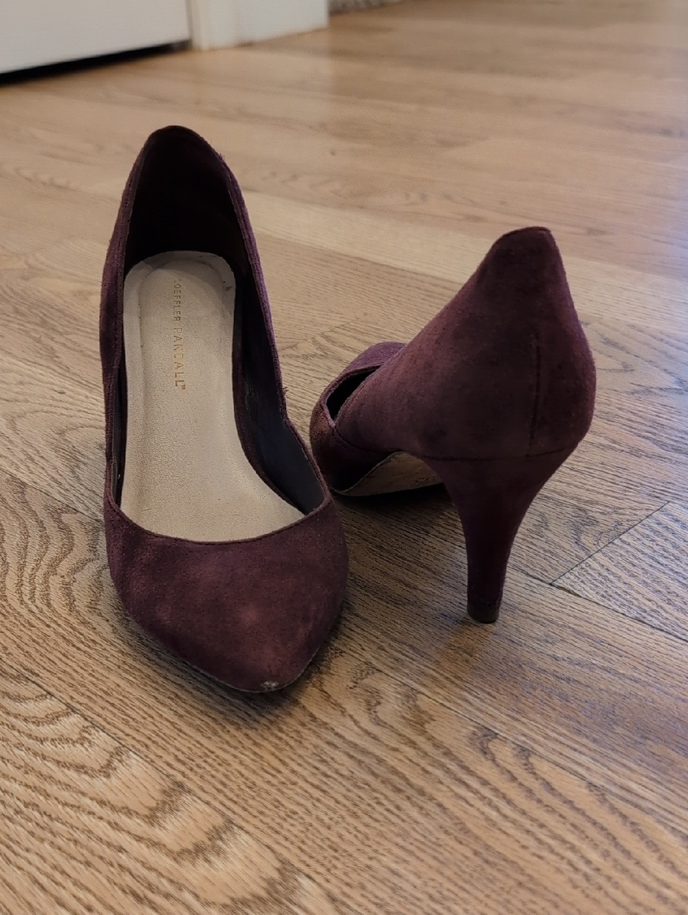 Loeffler Randall Purple Suede Pointed Toe Pumps Sz 9